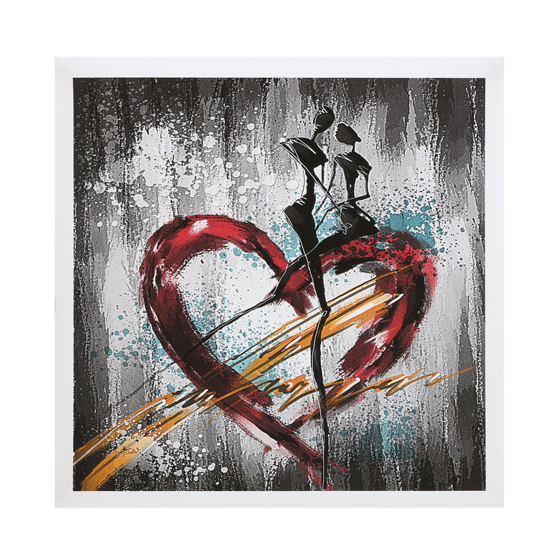 Abstract Love Heart Art Painting Picture Print Home Wall Sticker Decor Unframed