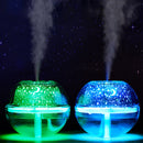 500ML 7 Color Crystal LED Light Projector Air Humidifier USB Essential Diffuser Aromatherapy Purifier