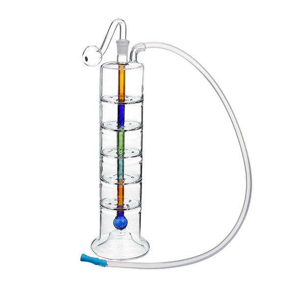 Water Glass Pipes Six-storey Partition Plate Mute Pot Glass Pipette Silent Pot