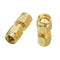 Excellway CA01 2Pcs Copper SMA Male To SMA Male Plug RF Coaxial Adapter Connector