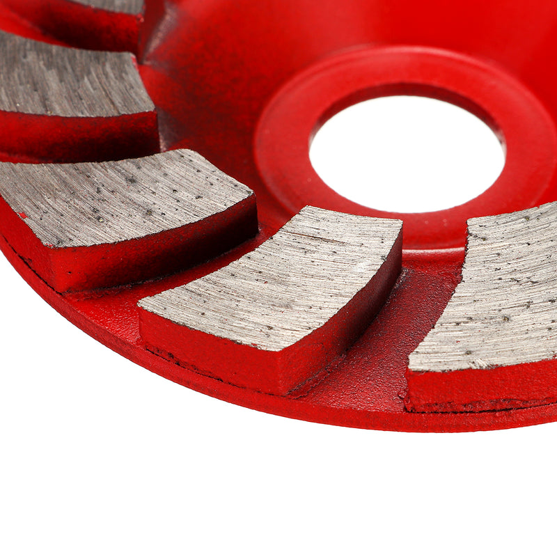 90mm Segment Diamond Grinding Wheel Disc Concrete Masonry Stone Marble Sanding Wheel Red