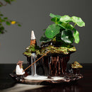 Reverse Waterfall Smoke Incense Burner Incense Burner with 20 Cones