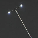 20PCS 3V Model Railway Layout Train LED Lamp Street Light Double Head HO N Scale 1:75 1:100 1:200
