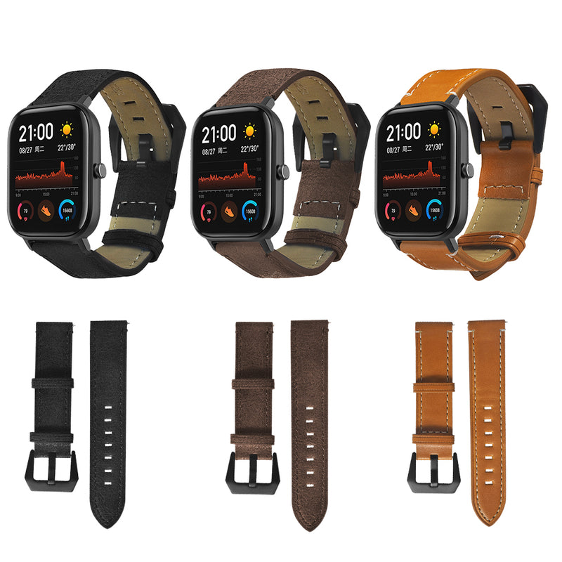 Bakeey 20MM Genuine Leather Watch Band for Amazfit GTS Smart Watch