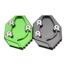 CNC Motorcycle Side Stand Kickstand Enlarge Plate Pad For Kawasaki GTR1400 ZX14R 08-15