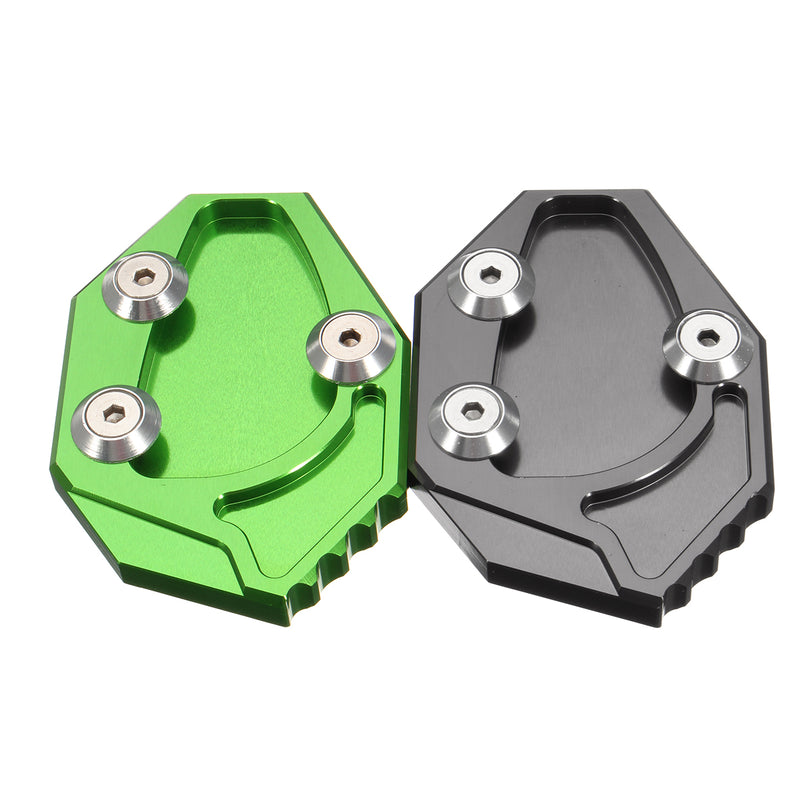 CNC Motorcycle Side Stand Kickstand Enlarge Plate Pad For Kawasaki GTR1400 ZX14R 08-15