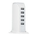 5 Port 4A USB Desktop Charger Quick Charging Station ABS Stand Charger