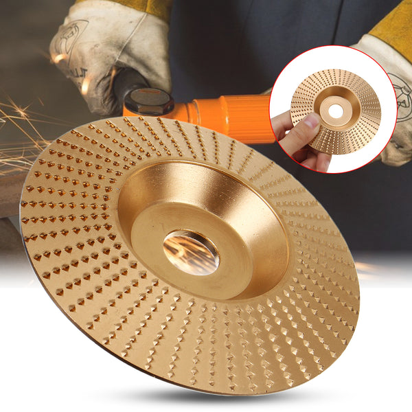 100x16mm Golden Wood Grinding Wheel Rotary Disc Sanding Wood Carving Abrasive Disc