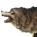 Solar Red Eyes Howling Wolf & Sensor Light Garden Ornament Office Decorations