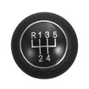5 Speed Universal Aluminum Manual Car Gear Shift Knob Shifter Lever Black Leather