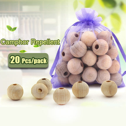Honana HN-CP1 20Pcs Wood Camphor Pest Repellent Anti Bug Moth Cedar Granular Balls Wardrobes