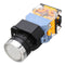 Excellway 22mm NO+NC Momentary Panel Mount DPST Control Push Button Switch AC220V