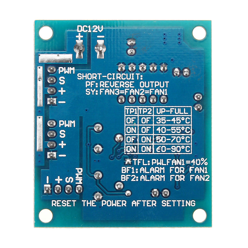 DC 12V Four Wire Thermostat PWM PC CPU Fan Temperature Control Speed Controller Module