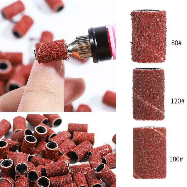 300pcs D7.7mm 80 120 180 Grit Sanding Band Machine Replacement Drum Sandpapers Sanding Kit