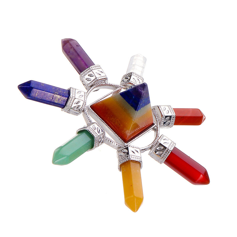 7 Chakra Natural Mixed Crystal Stone Healing Gemstone Divination Reiki Therapy Decorations