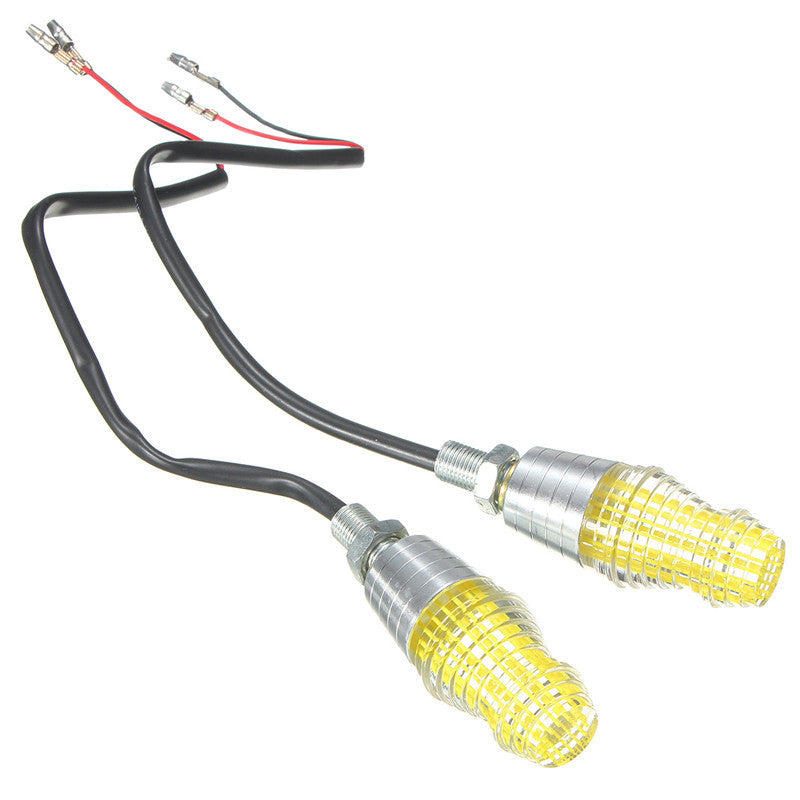3W Bulb Universal Motorcycle Bike LED Light Turn Signals Blue/Yellow