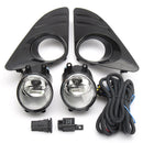 Car Front Bumper Fog Lights with Covers Wiring Harness Amber Kit for Toyota Camry 2012-2014