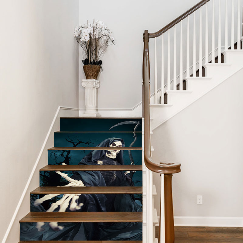 Miico LT005 Halloween Sticker 3D Stair Stickers Removable Self-adhesive Wall Floor Decals Wall Stickers