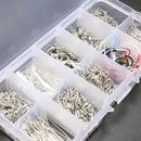 610Pcs Handmade Jewelry Tools Kits Head Pins Chains Findings Accessories Silver with Box