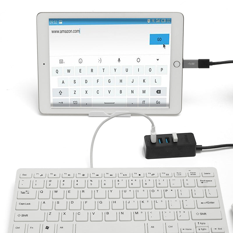 Orico W5P-U3 4 Ports USB 3.0 Desktop Hub Supports OTG Function with 5V Micro USB Power Port