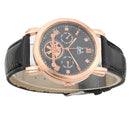 ZUIMEIER Fashionable Urban Men Gold Dial Analog Watch
