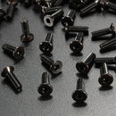 Suleve M3CH4 100Pcs M3 Carbon Steel Countersunk Hex Socket Screw 6-20mm Flat Head Hex Screw Metric