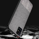 Bakeey Anti-fingerprint Cotton Cloth PU Leather Protective Case for Samsung Galaxy A51 2019