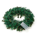 30CM 40CM Warm White Wall Hanging Garland Ornament Christmas Wreath Decor With LED Light For Xmas