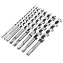 Drillpro 8Pcs 6-20mm Wood Ship Auger Drill Bit Set Woodworking Hole Saw Cutters with Box