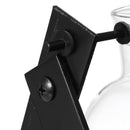 Desktop Glass Planter Bulb Vase with Classic Solid Iron Stand and Metal Swivel Holder for Hydroponics Plants Home Garden Wedding Decor