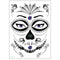 Halloween Cosplay Waterproof Temporary Skull Face Tattoo Sticker Makeup Dress Art Prop
