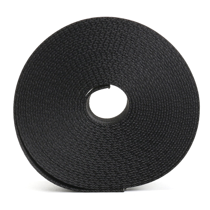 5m Seat Belt Strap Webbing Polyester Fiber Black Break Strength 2500KG 47mm Wide
