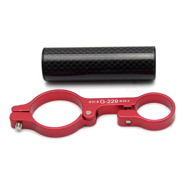 31.8mm Road Bicycle Bike Handlebar Extension Light Mount Carbon Fiber Extender Holder For Flashlight