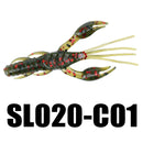 SeaKnight SL020 8pcs 1.8g 60mm Soft Lure Silicone Worm Shrimp Fishing Lure Bass Carp Fishing