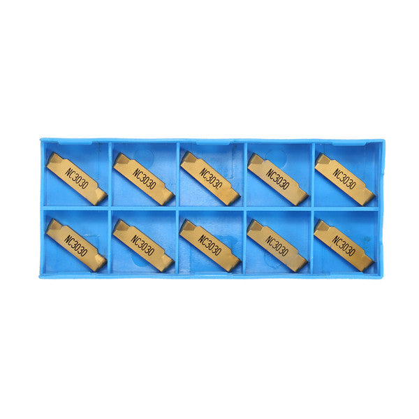 10pcs MRMN300-M NC3030 Tungsten Steel Inserts Round Head Lathe Blades Set