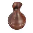 7 Colors USB Mini Wood Grain Air Purifier Humidifier Aroma Essential Oil Diffuser LED Lights