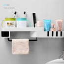 Bathroom Shelf Rack Toilet Free Punching Storage Rack Plastic Self-adhesive Wall Hanging Triangle Rack