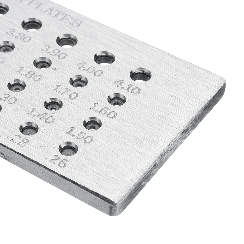 Tungsten Carbide Steel Drawplates 52 Round Holes Wiring Draw Plate Making Tools Jewelry