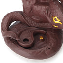 Dragon Porcelain Backflow Ceramic Incense Burner Holder 10 Cones Decorations