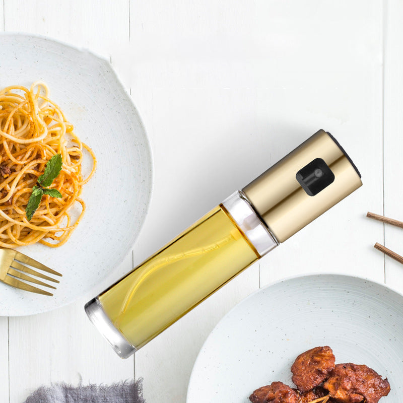 Stainless Steel Vinegar Oil Spray Bottle Leak-proof Pot Seasoning Sprayer