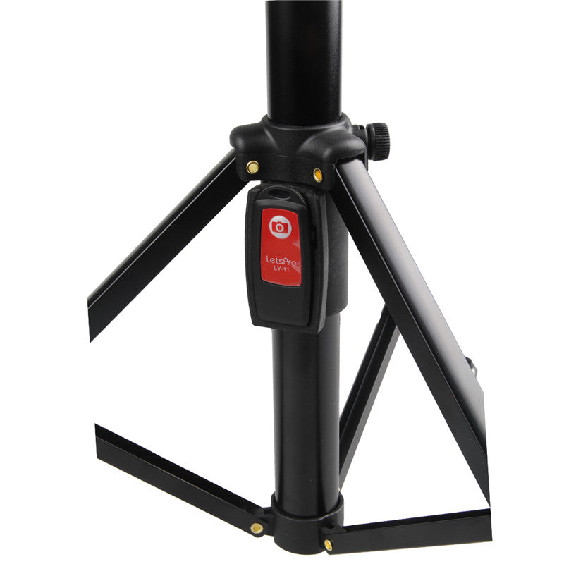 Portable All-in-one bluetooth Selfie Stick Photo Live Light Stand Tripod with 1/4 Screw