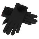 Touch Screen Warm Gloves Elegant Winter Combed Full Finger Cotton Soft Skiing Gloves