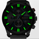CURREN 8346 Chronograph Sport Men Wrist Watch Leather Watch Band Quartz Watch