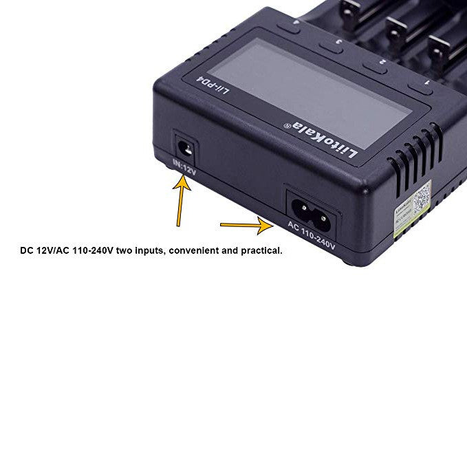 Liitokala Lii-PD4 LCD 3.7V NiMH Lithium Battery Charger US/EU Plug