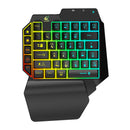G11 Single Hand Gaming Keyboard with LED Backlight Mobile Game Converter for PUBG for iPhone Android Smart Phone