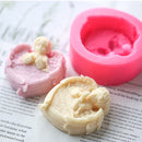 3D Fondant Cake Mold Silicone Baking Mould Angel Wing Decorating With Letters