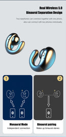 S19 TWS Hanging Ear Bone Conduction bluetooth 5.0 Sports Handsfree Earphone Headphones