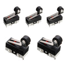 5pcs  Ultra Mini Roller Lever Actuator Micro Switch SPDT Sub Miniature Micro Switch
