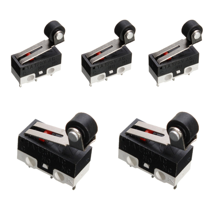 5pcs  Ultra Mini Roller Lever Actuator Micro Switch SPDT Sub Miniature Micro Switch