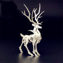 Steel Warcraft 3D Puzzle DIY Assembly Elk Toys DIY Stainless Steel Model Building Decor 4.2*3.5*7.6cm